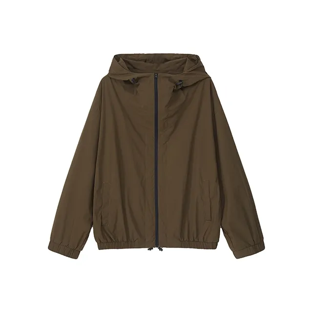 YOSHIYOYI Куртки Пальто Унисекс Легкий Коричневый