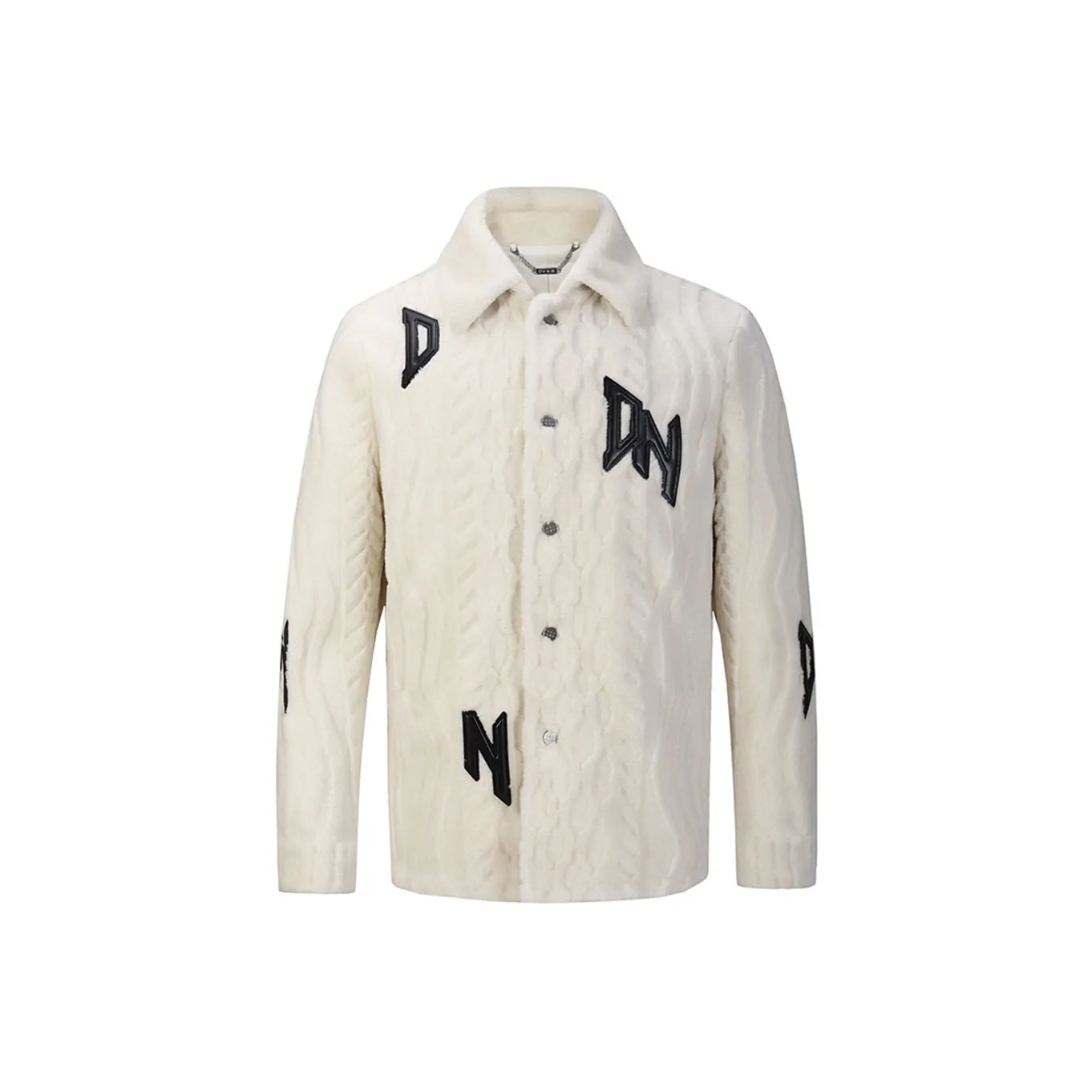 DAVID NAMAN FW23 Fur Coat Men's Ecru