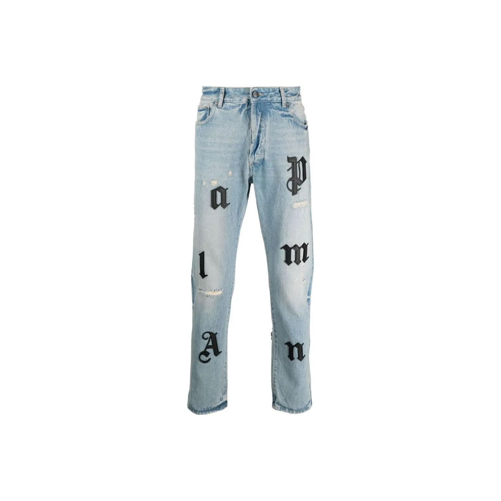 PALM ANGELS Patch Classic 5 Pocket Slim Fit Jeans