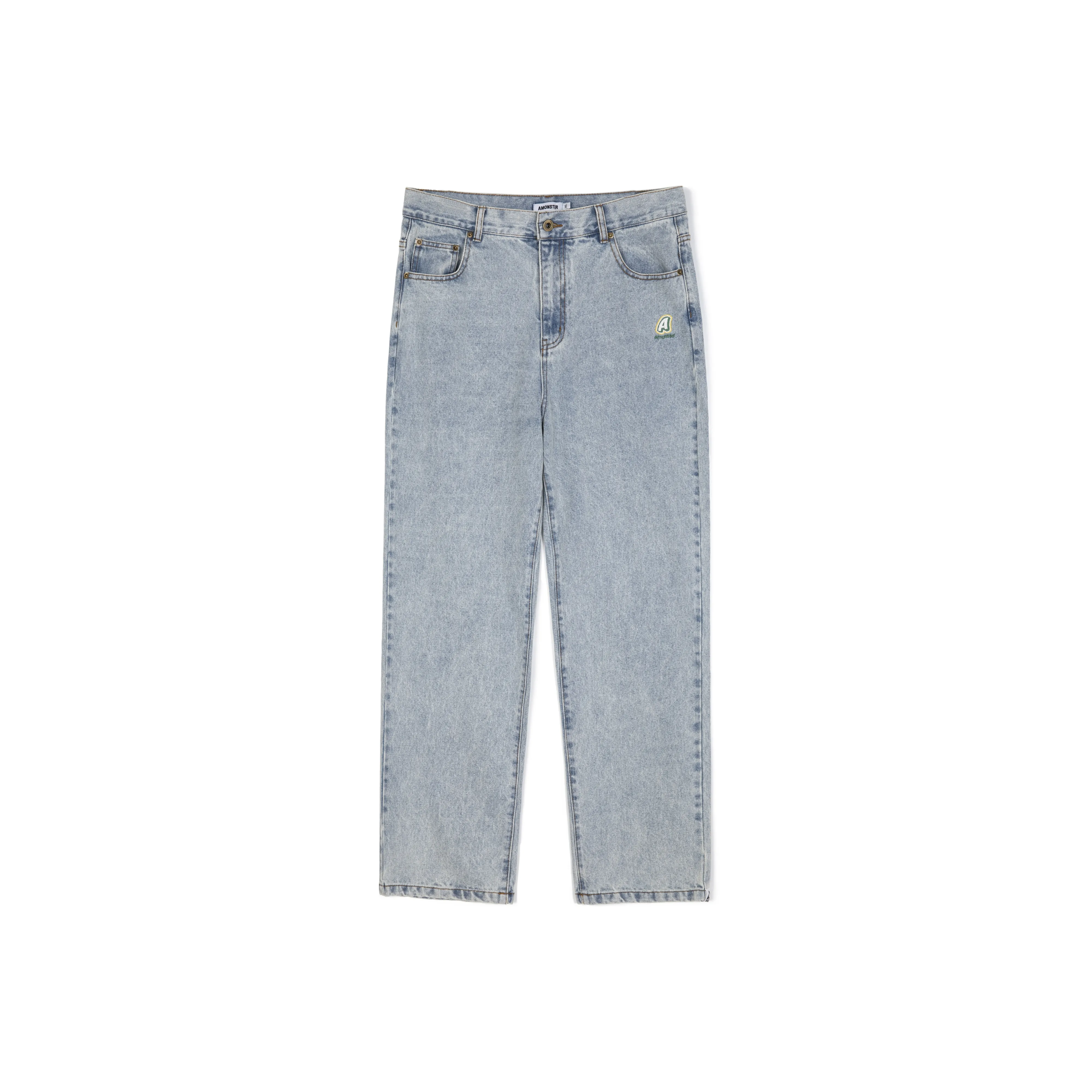 AMONSTER Straight Thin Jeans Unisex