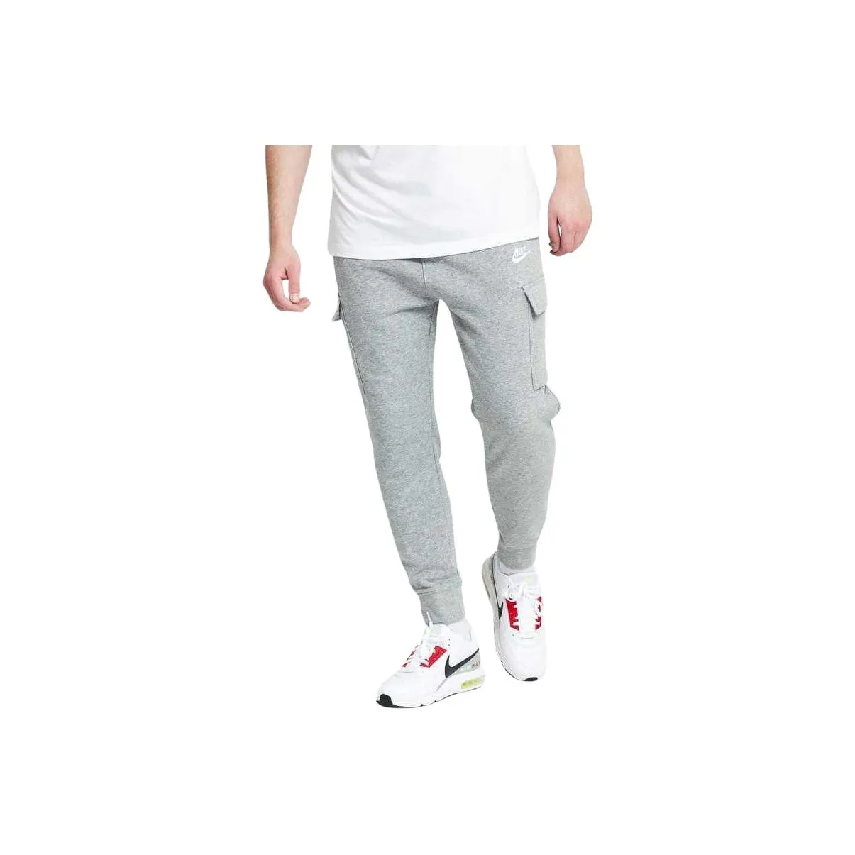 Nike Gray Men's Cargo Pants Nike Серые Мужские Карго Брюки