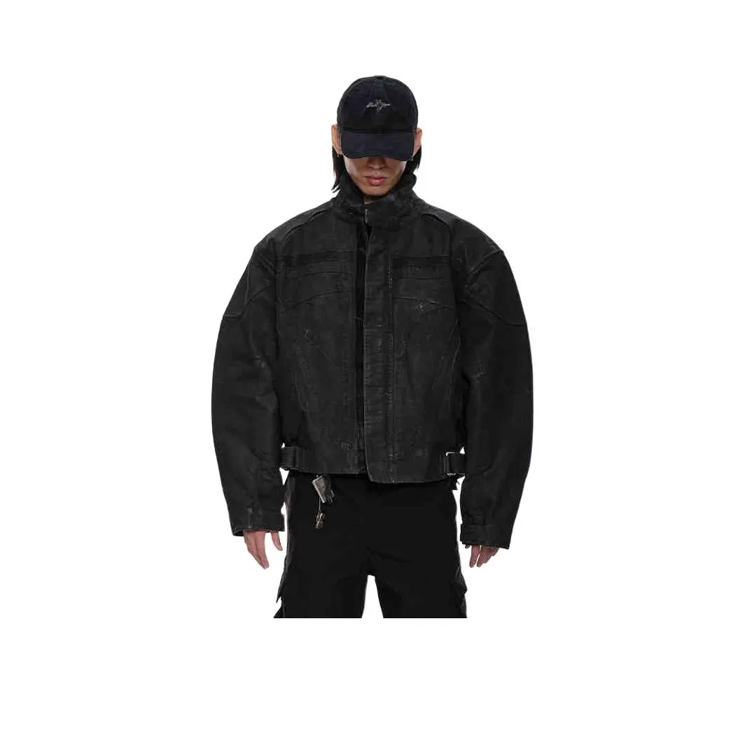 D5OVE Куртки Пальто Мужской Черный Парафин Щетка