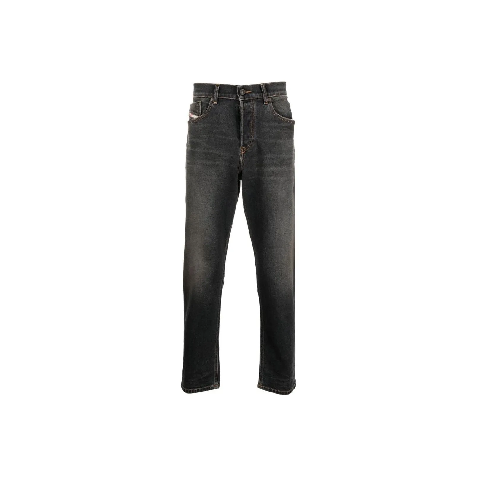 DIESEL 2005 Logo Embroidered Tapered Jeans