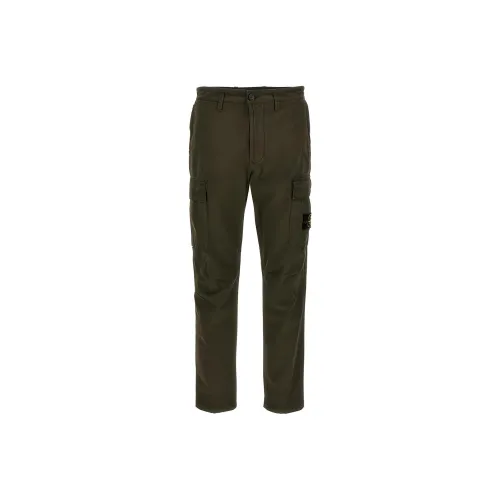 STONE ISLAND Зеленые Мужские Брюки Карго