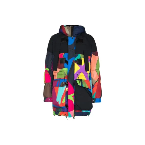 sacai Многоцветные Мужские Объемные Куртки (Пуфы)