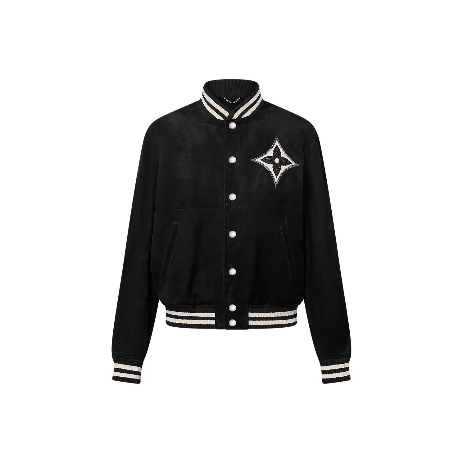 Lv Embellished Lambskin Bomber Blouson