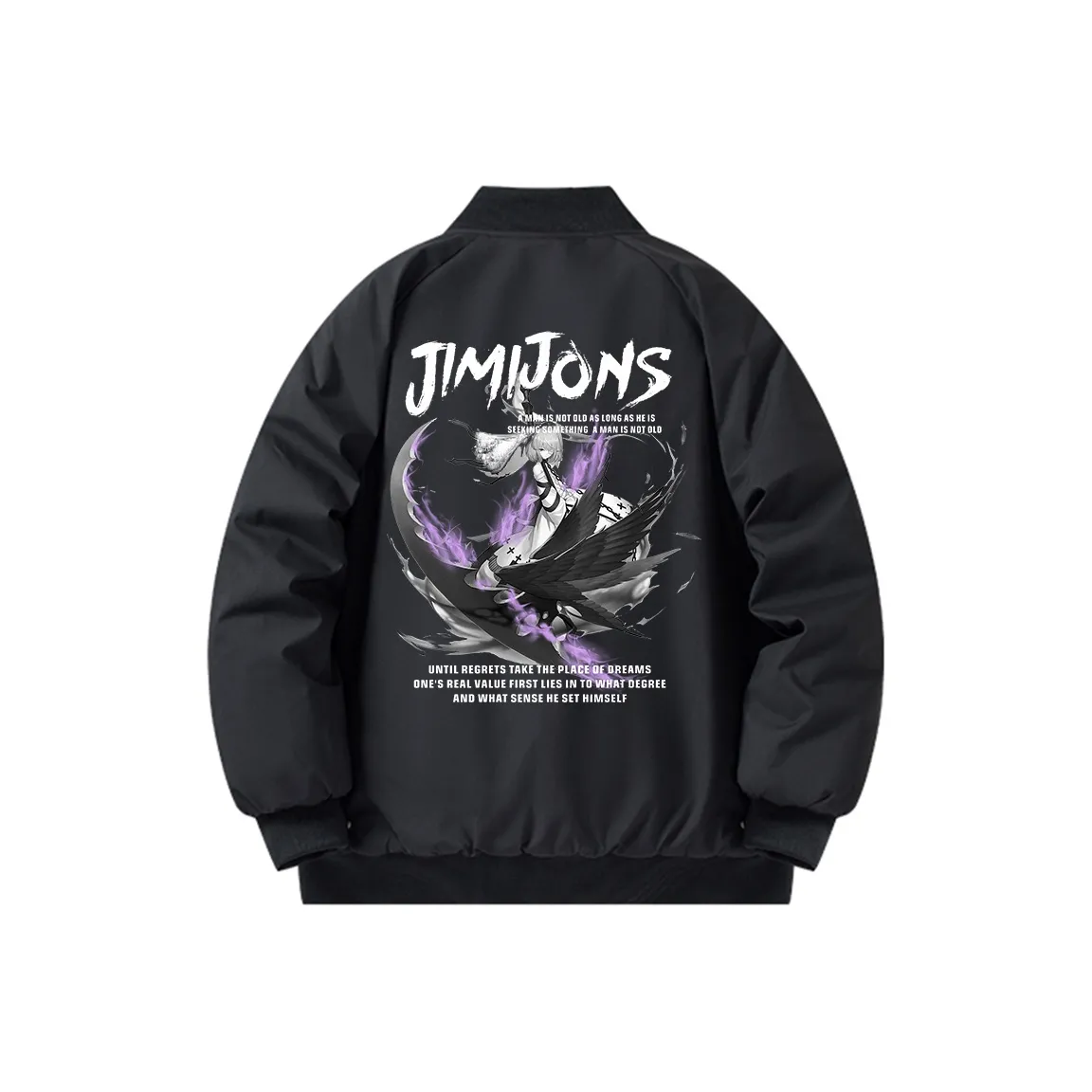JIMI&JONS Baseball Collar Pilot Jackets & Coats Unisex