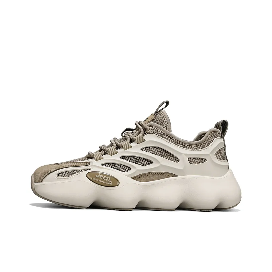 Jeep Low Top Chunky Sneakers Men's Khaki
