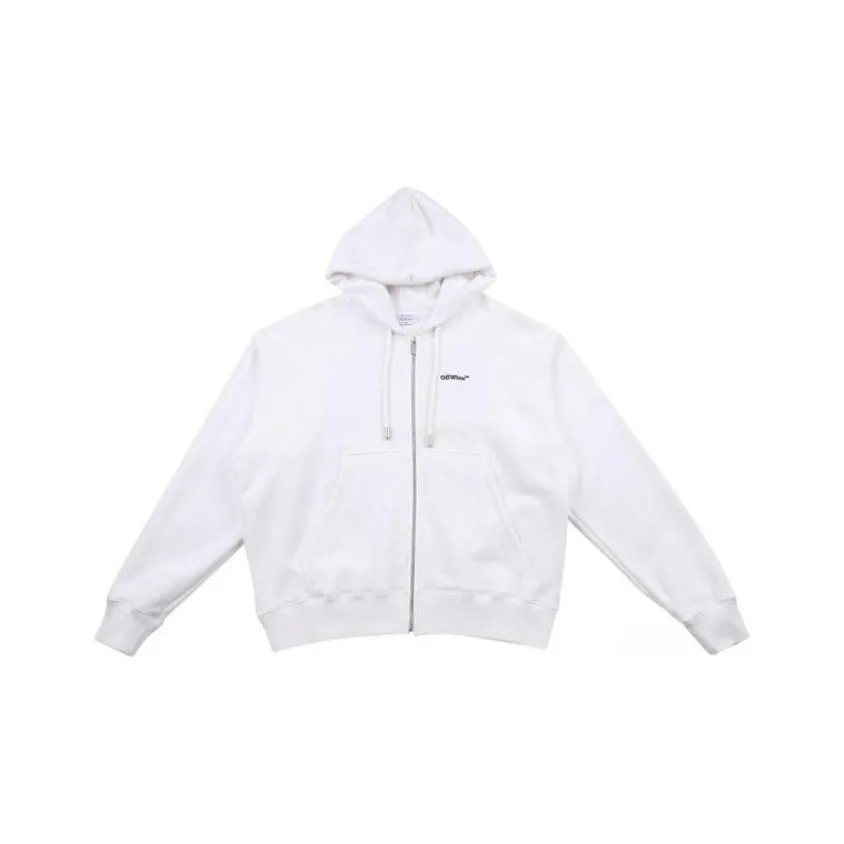 OFF-WHITE Arrows-embroidered Cotton Hoodie