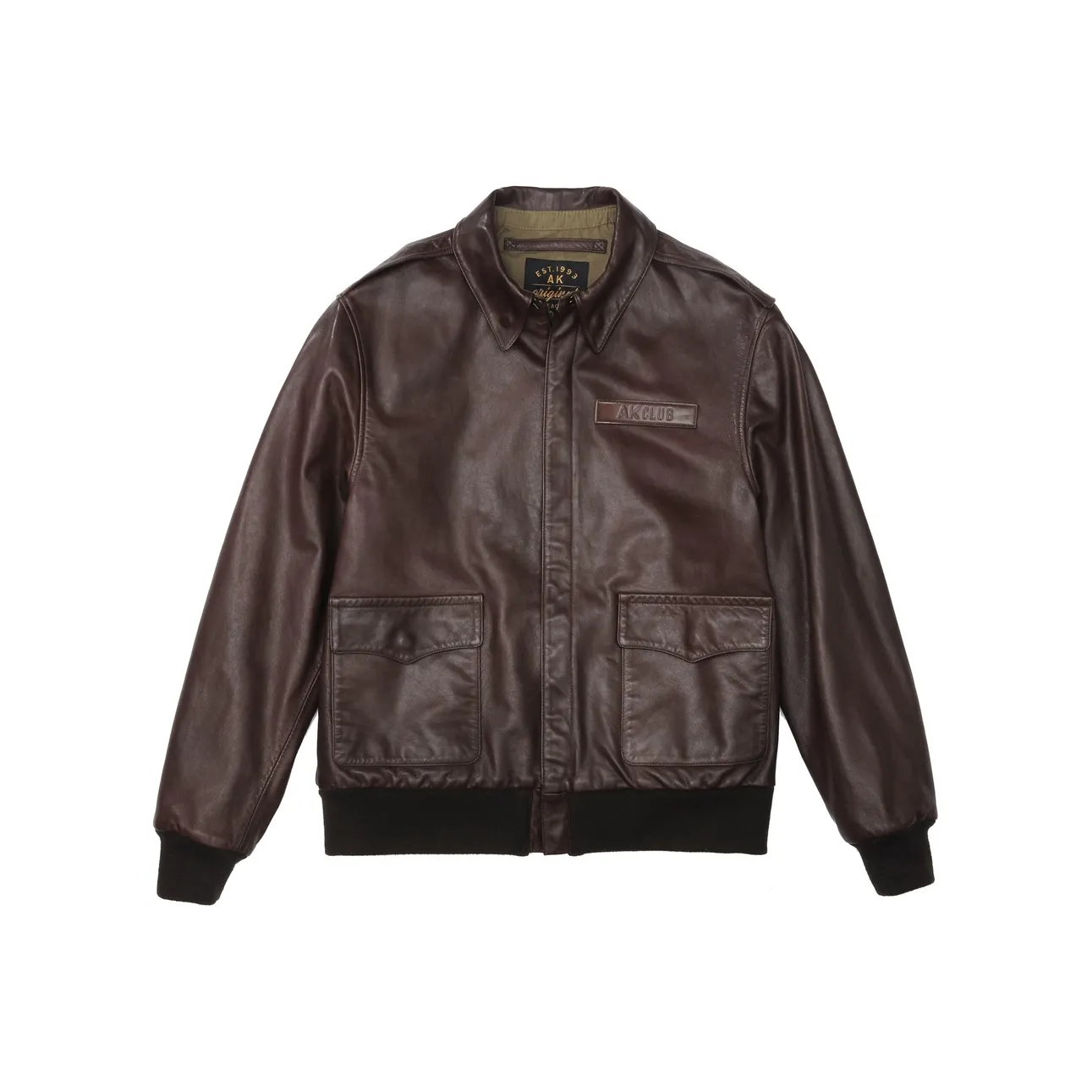 AKCLUB Leather Jackets Men's