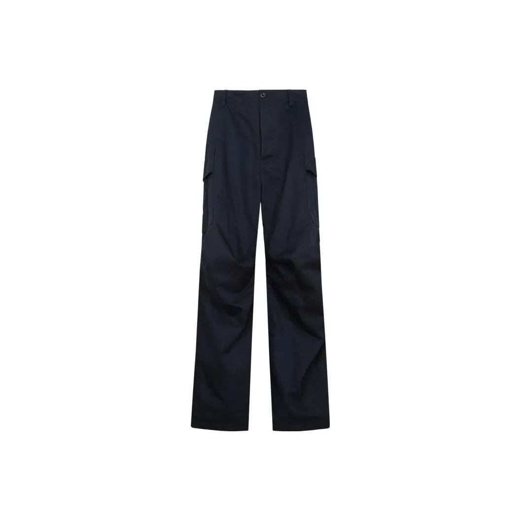 Balenciaga FW22 Cargo Pants Loose Fit Style Unisex Navy Blue