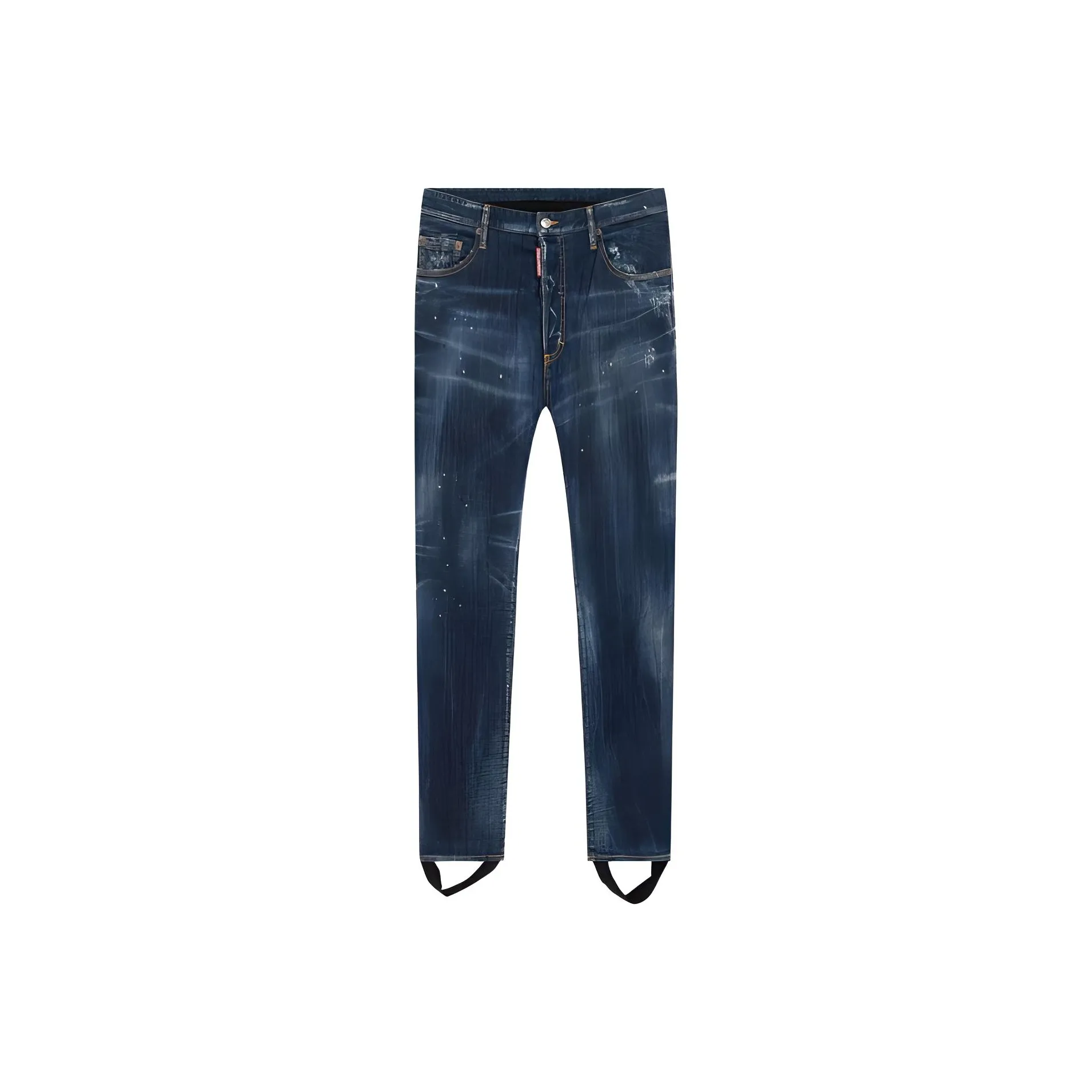 raised seam tapered jeans