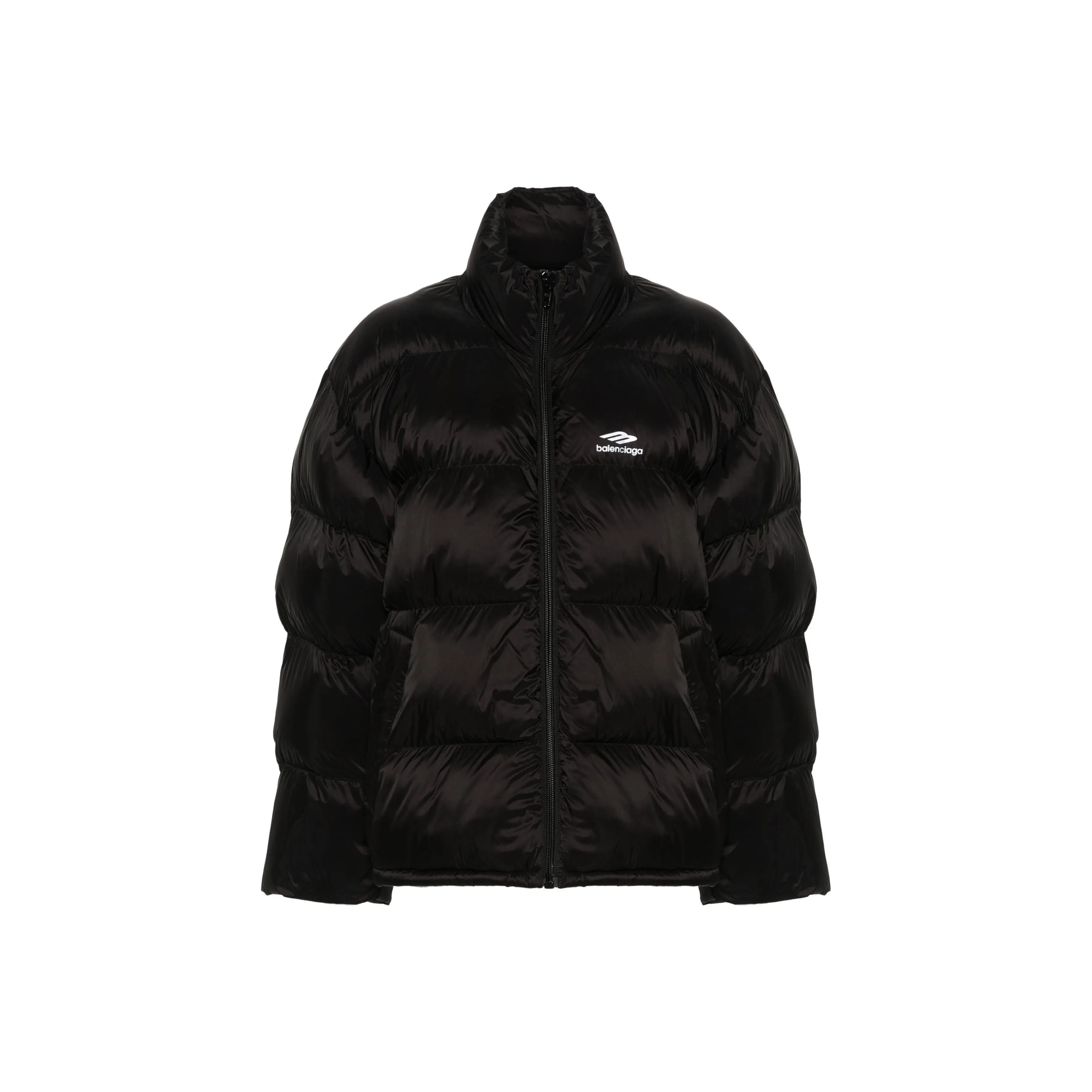 Balenciaga Logo Printed Puffer Jacket