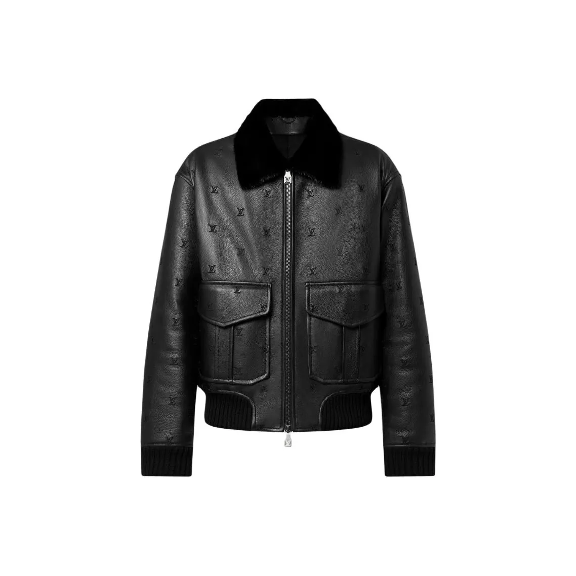 Louis Vuitton valorizaci SS24 Leather Jacket Men's Black