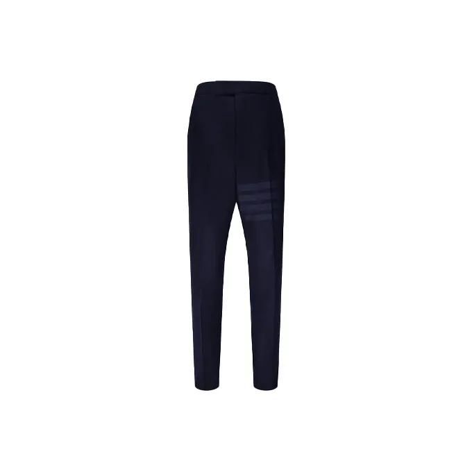 THOM BROWNE Tonal 4 Bar Flannel Trousers