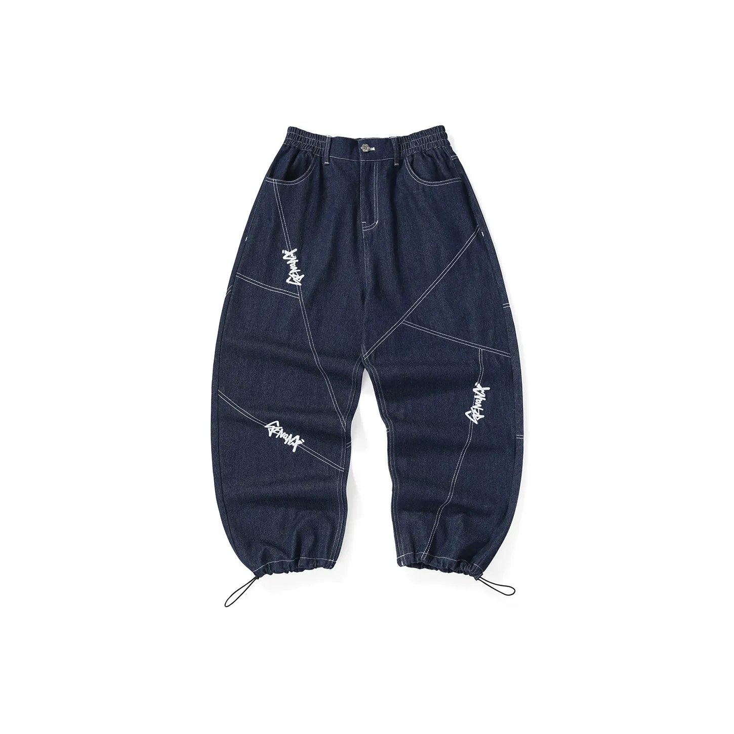 GENANX Jogger Jeans Unisex Denim Blue