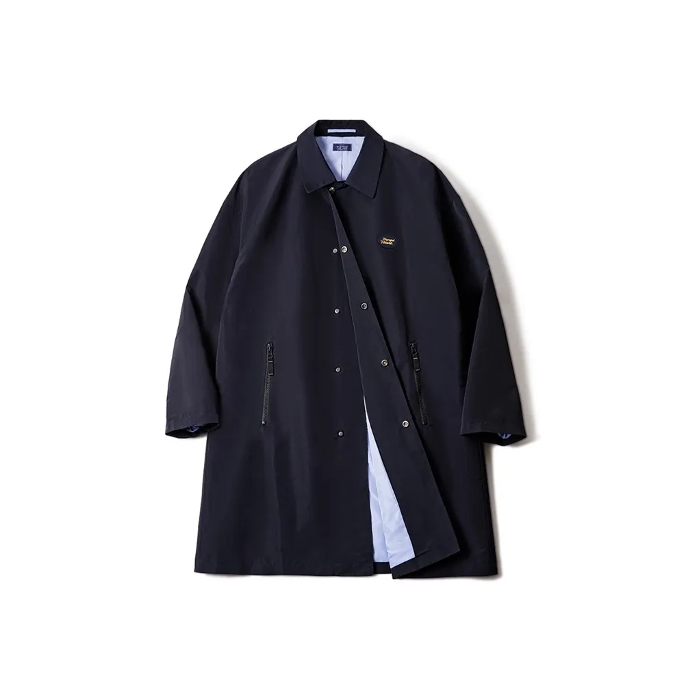 MADEN Trench Coat Men
s Navy Blue
