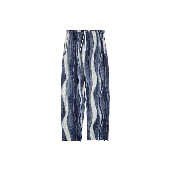 Raucohouse Повседневные брюки Осенний Унисекс Синий