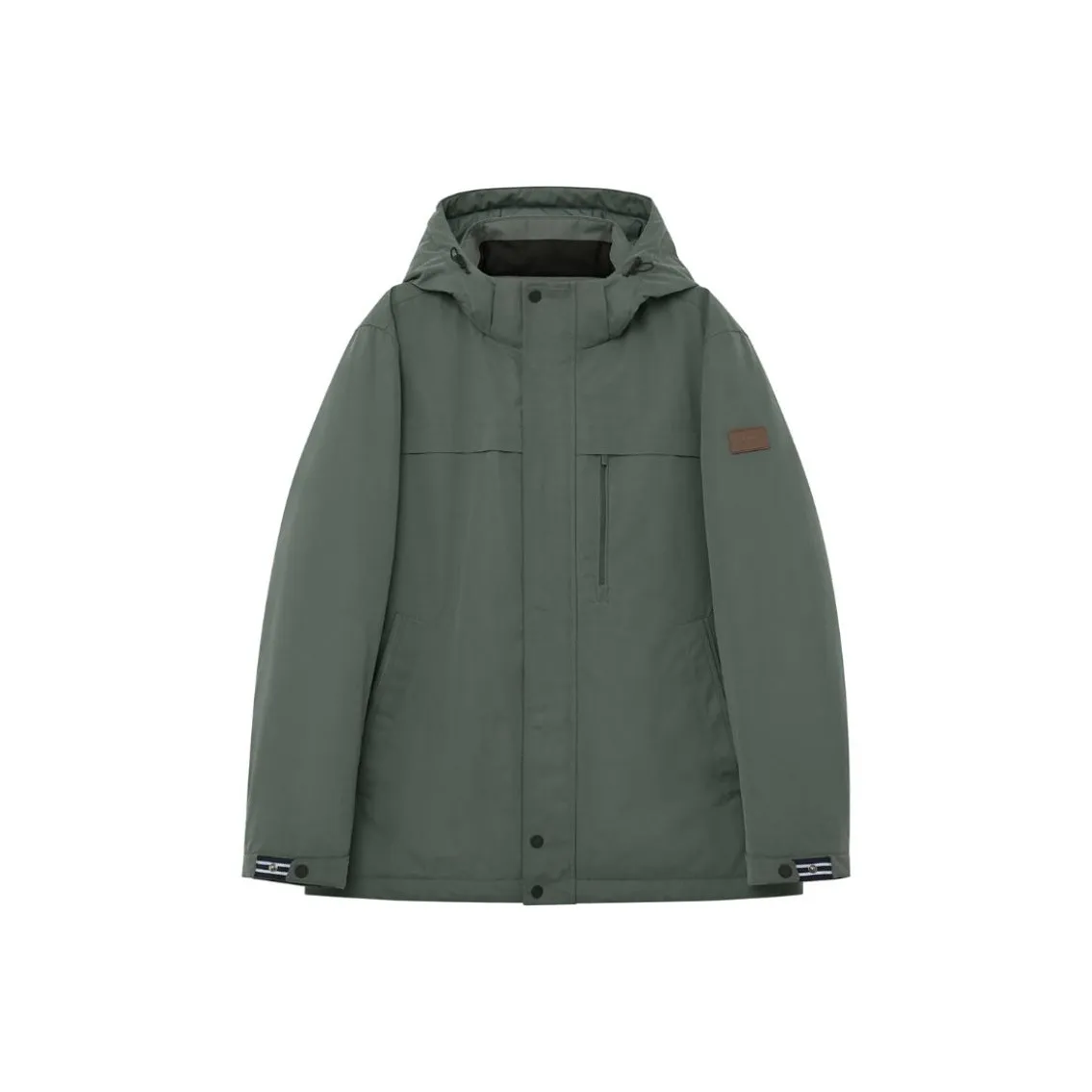 NAUTICA Хлопковый пуховик Мужской Серый Зеленый