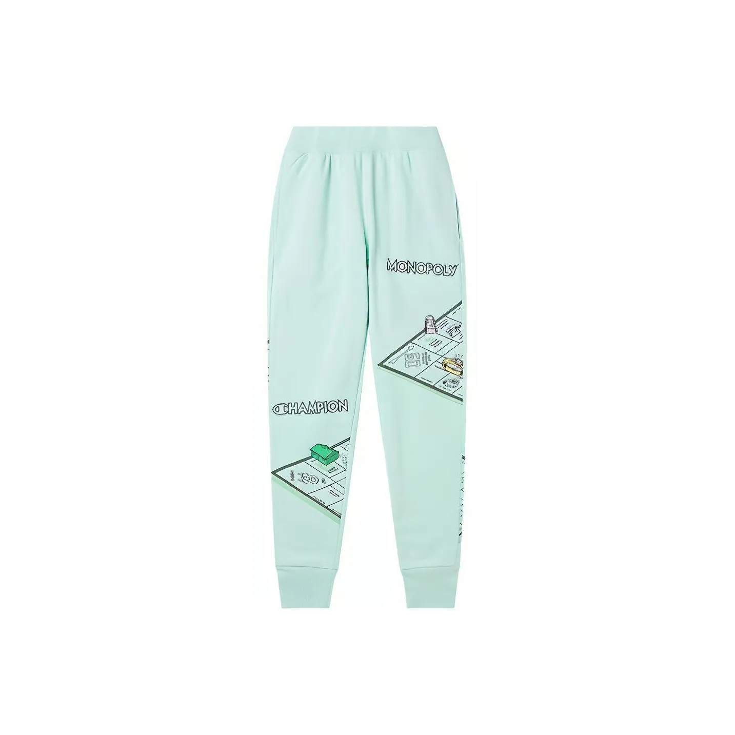 Champion Knitted Sports Pants Unisex Light Green