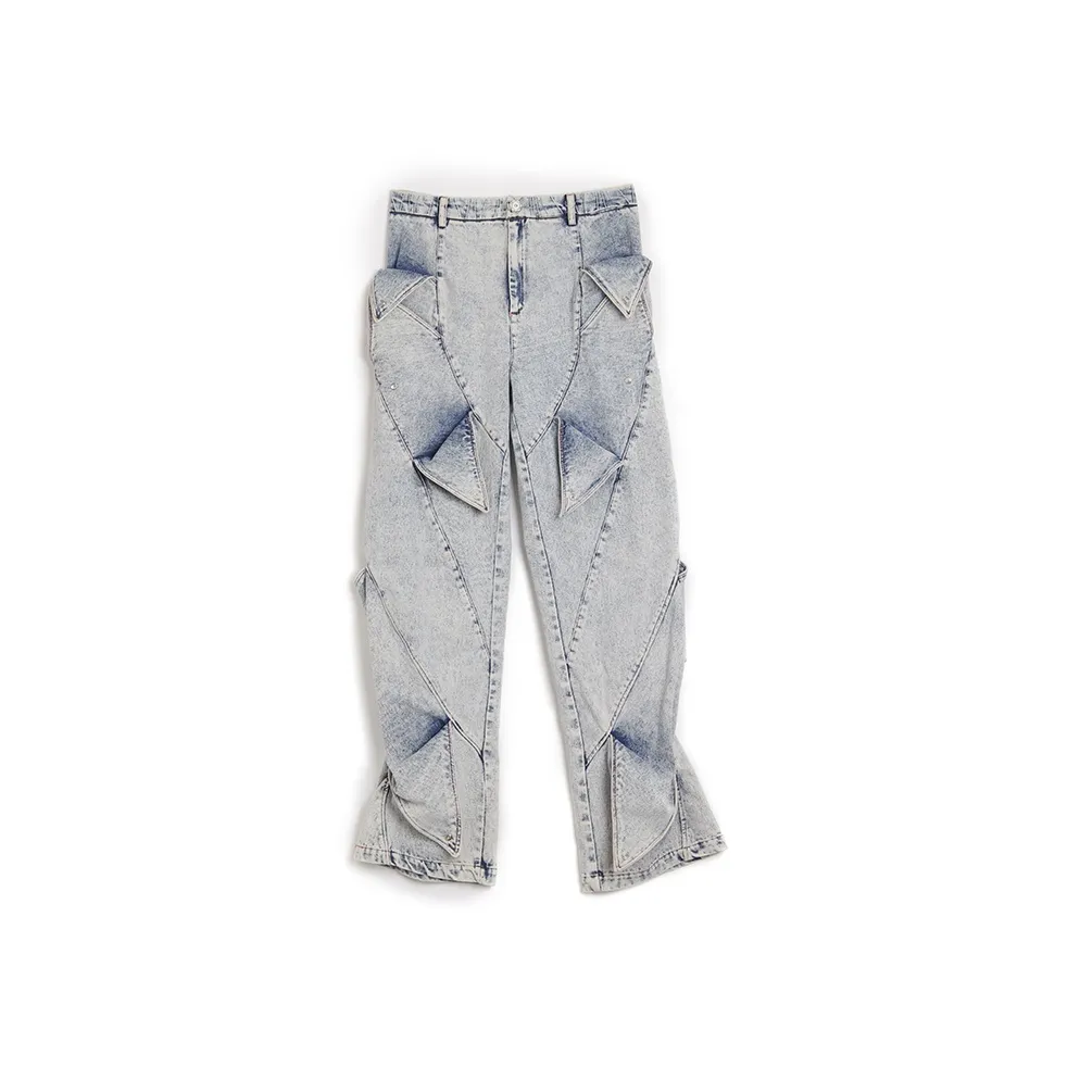 DND4DES Промытый синий Унисекс Джинсы