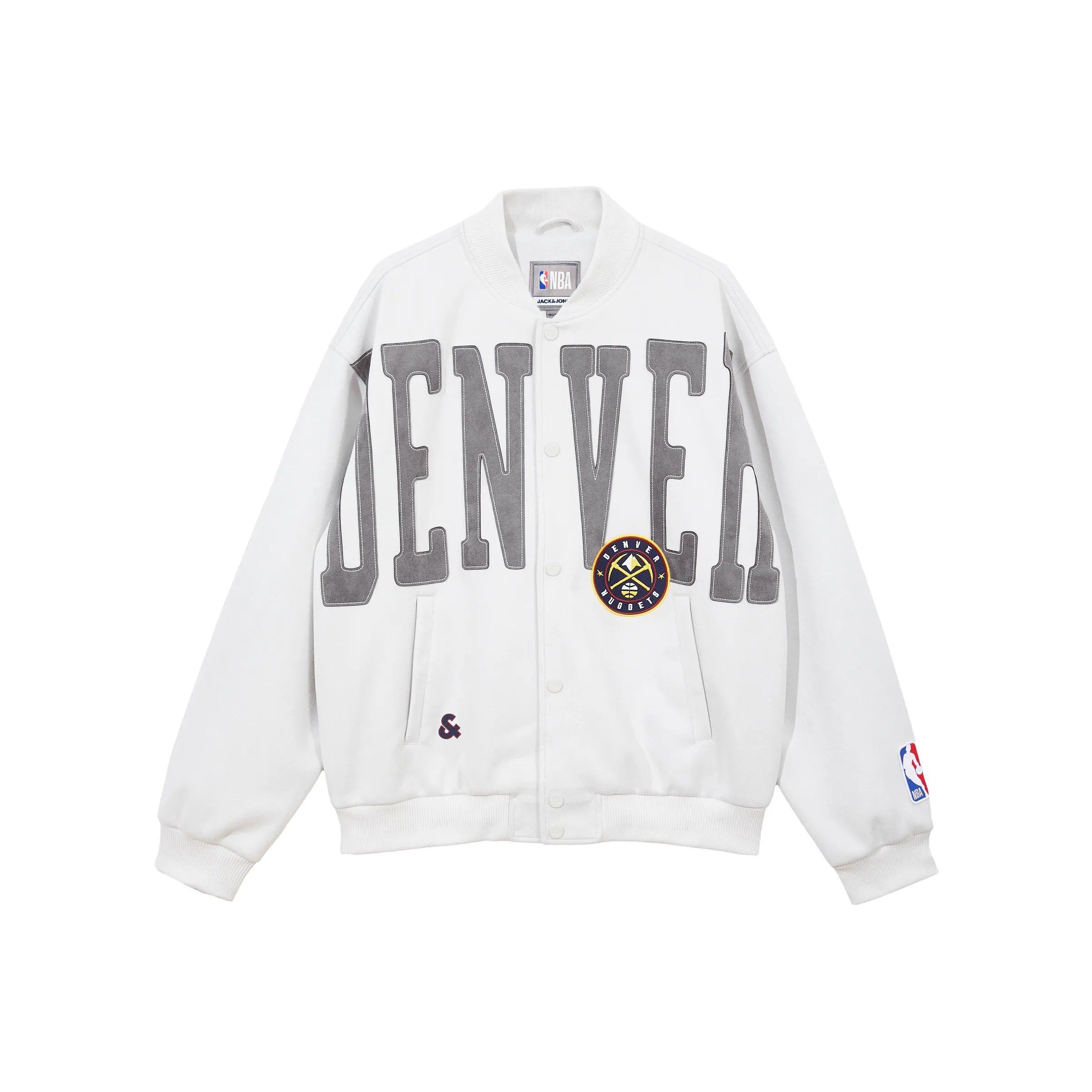 JACK JONES· x NBA Coat Jacket Men's Cloud Rain Gray