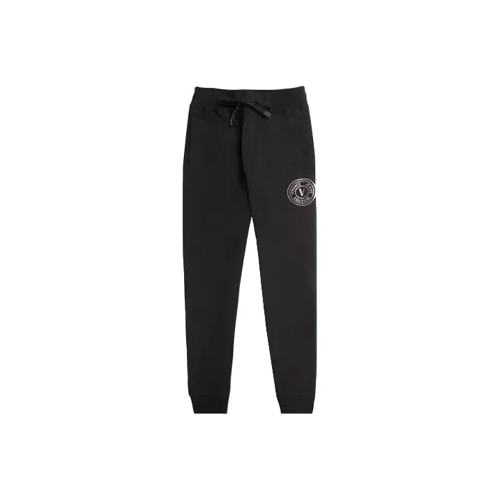 VERSACE JEANS COUTURE Knitted Sports Pants Men's Black