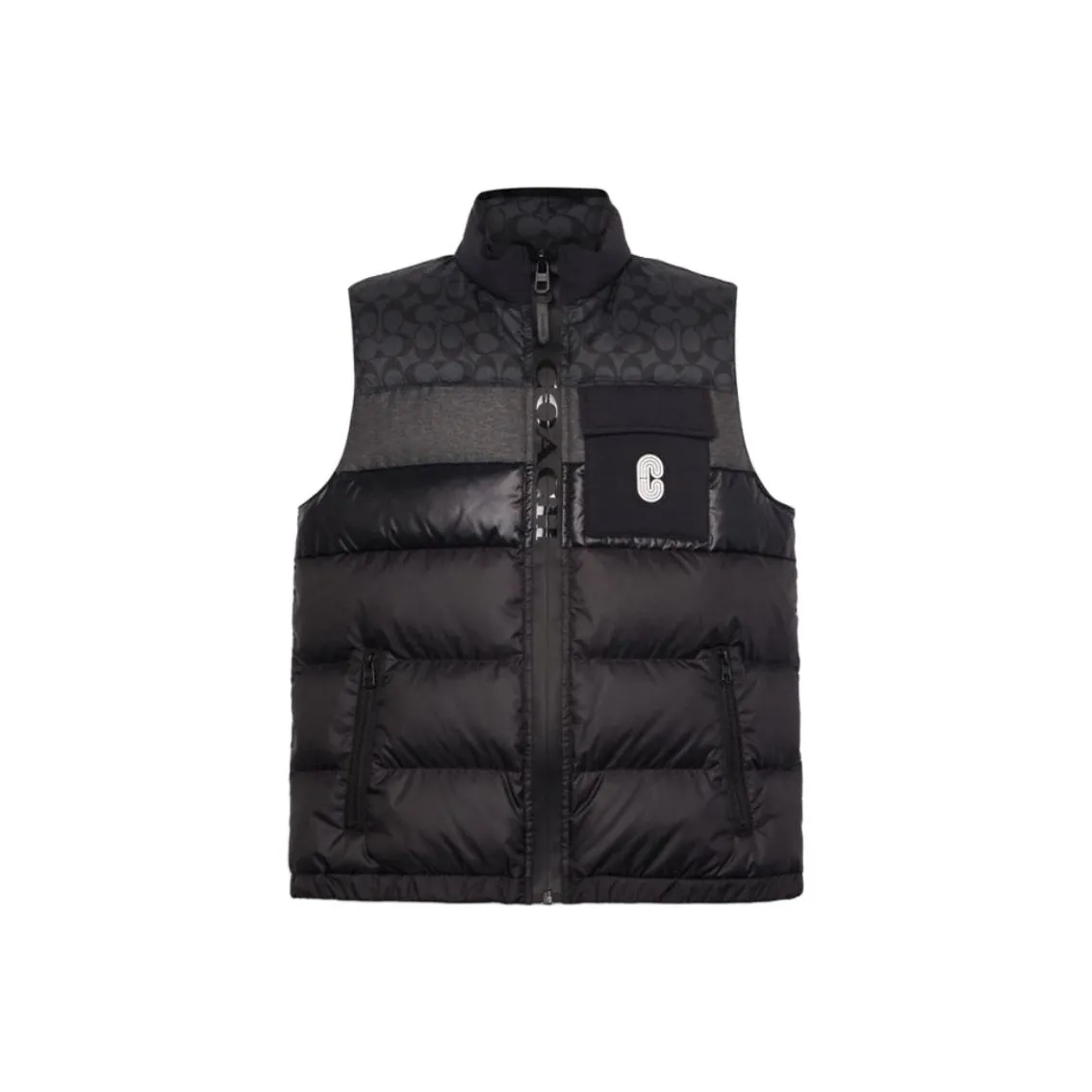 COACH Черный Мужской Пуховик