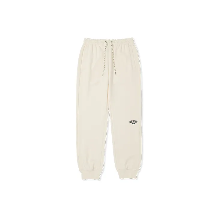 NERDY FW22 Casual Pants Unisex Cream