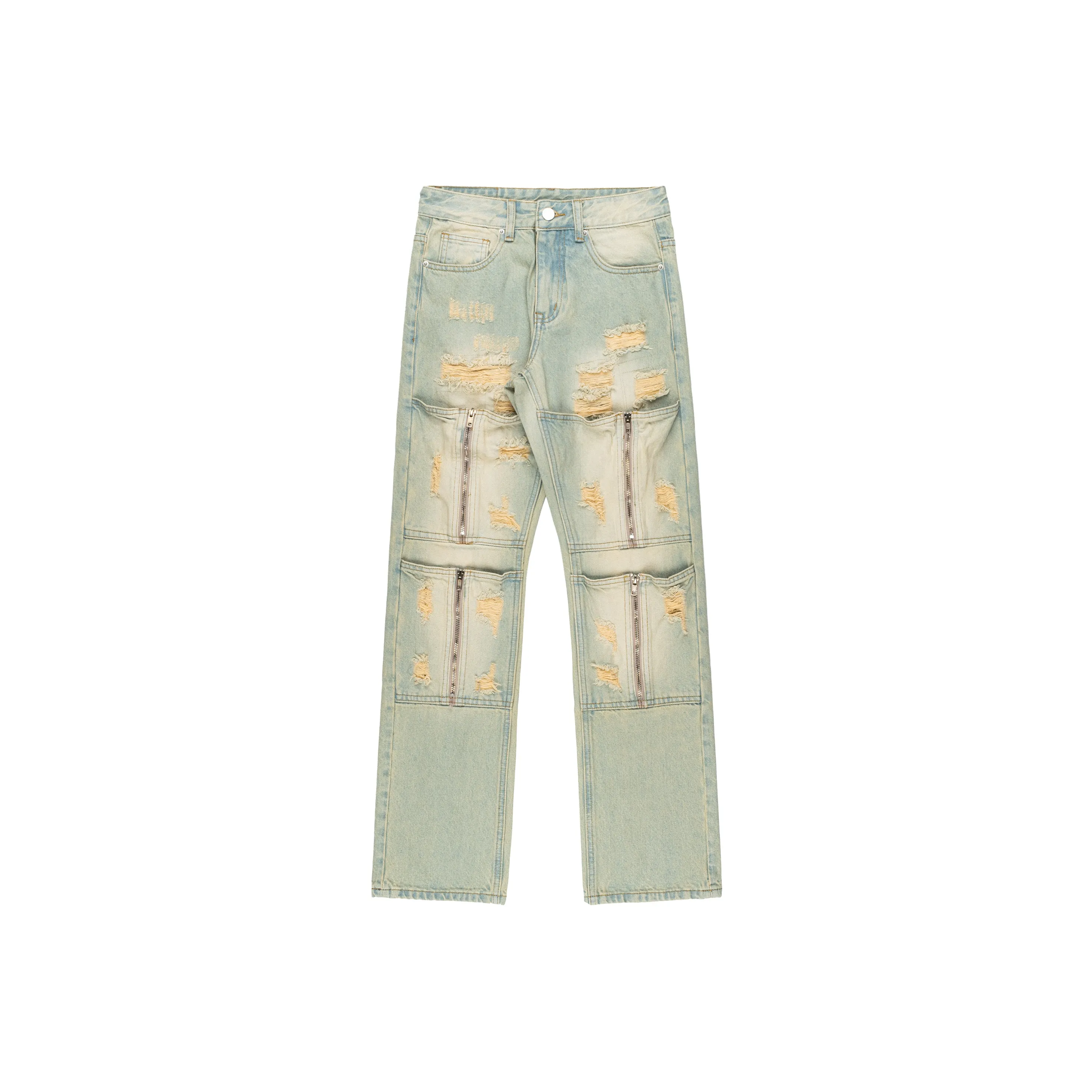 XINYINSU Jeans Unisex Blue