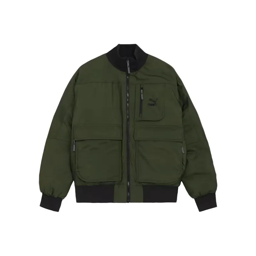 PUMA Oversized Bomber Down Jacket Men's Green