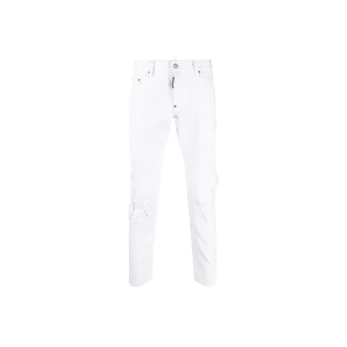 DSQUARED 2 Белые Мужские Джинсы