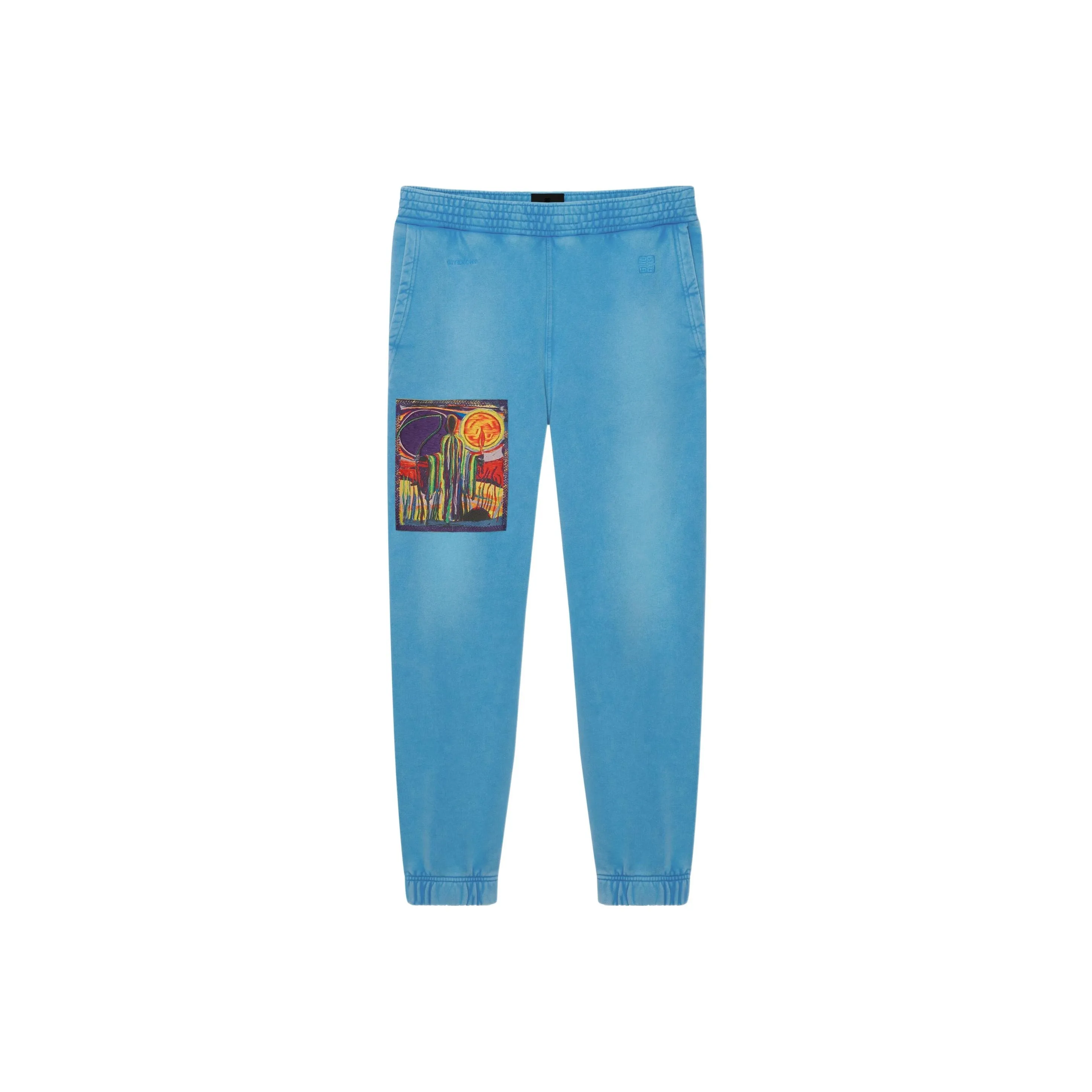 Givenchy Josh Smith Collaboration Collection Knitted Sweatpants Men Blue