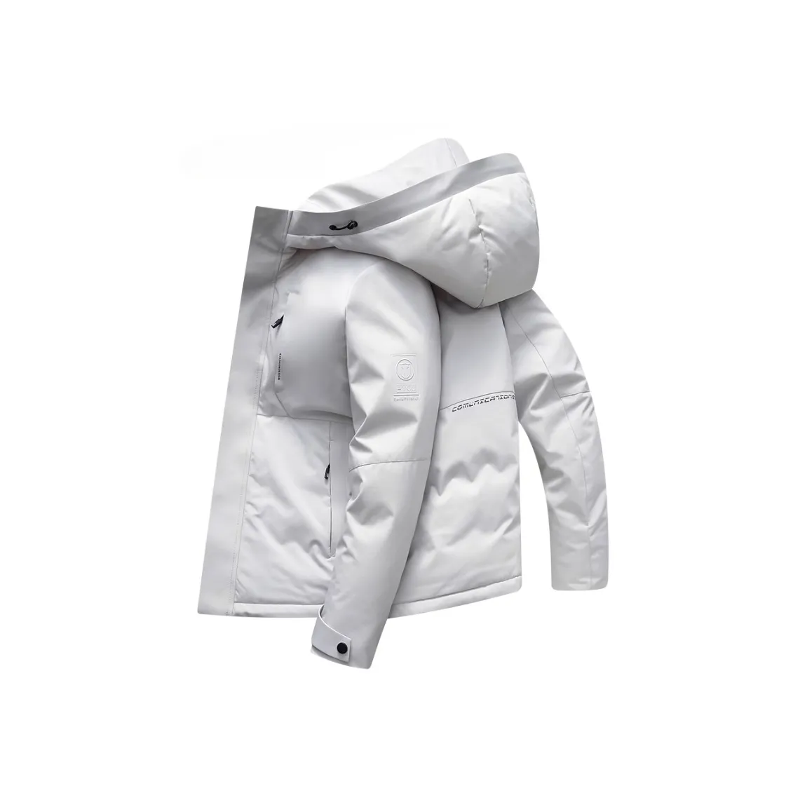 Spanu Пуховик Мужской Светло-Серый