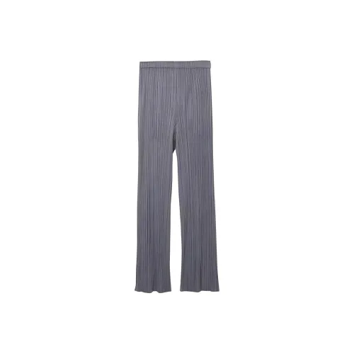 PLEATS PLEASE ISSEY MIYAKE Серые Унисекс Повседневные брюки