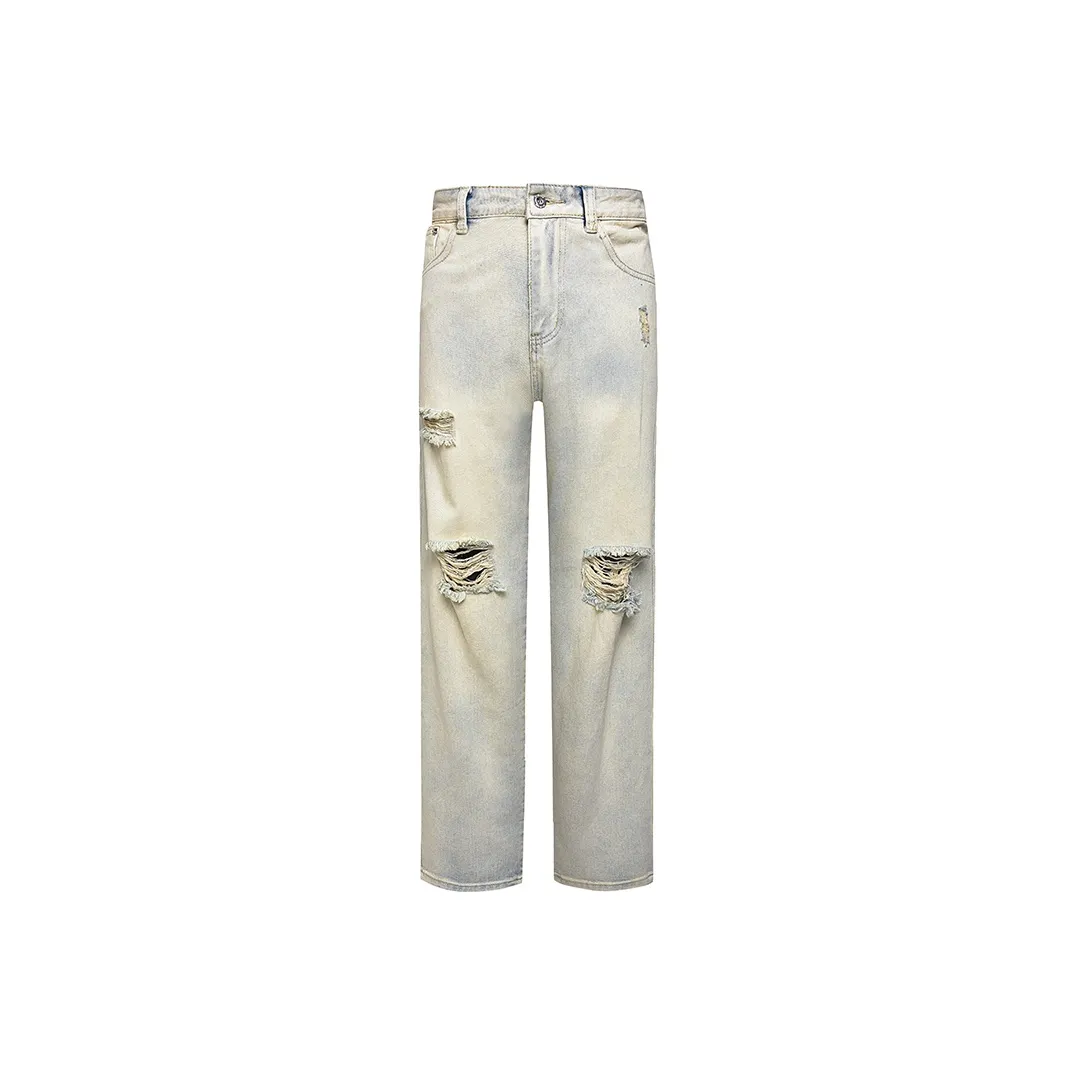 COOLALPACA Jeans Unisex Yellow Mud back