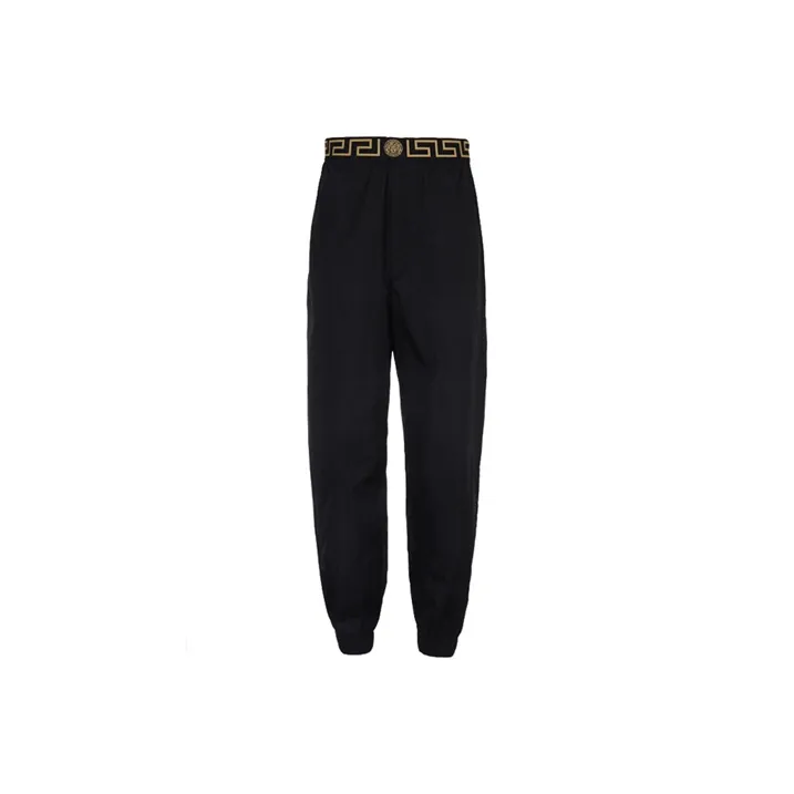VERSACE Knitted Sweatpants Men's Black
