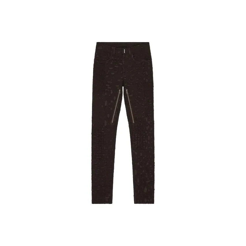 Givenchy Slim Fit Denim Trousers With Zips