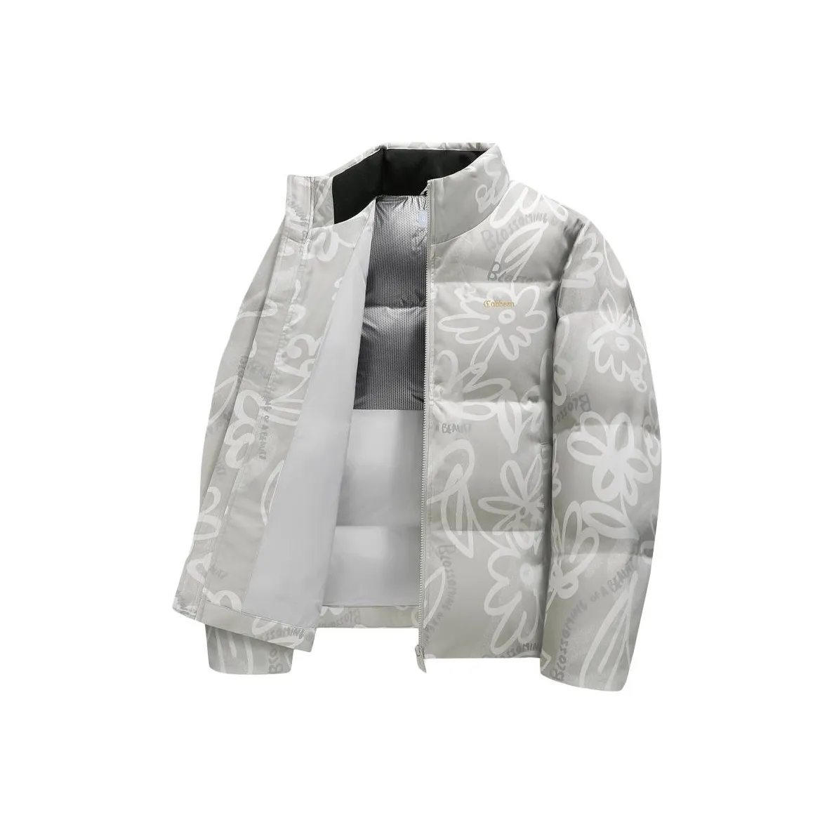 Cabbeen Пуховик Мужской Светло-Серый