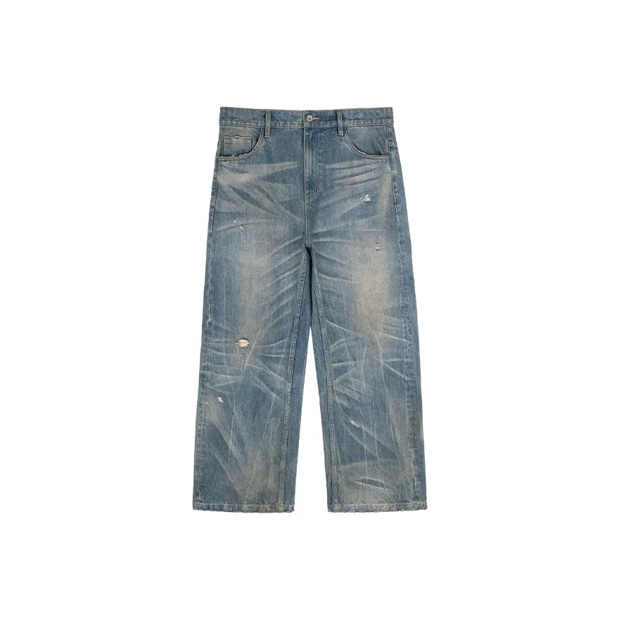 SIMPLE PROJECT Jeans Unisex Washed Blue