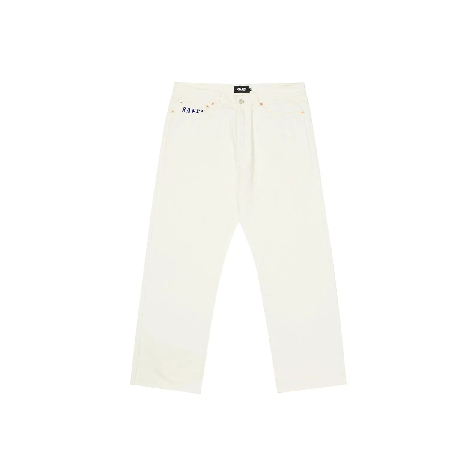 Дворцовый Белый Унисекс Джинсы