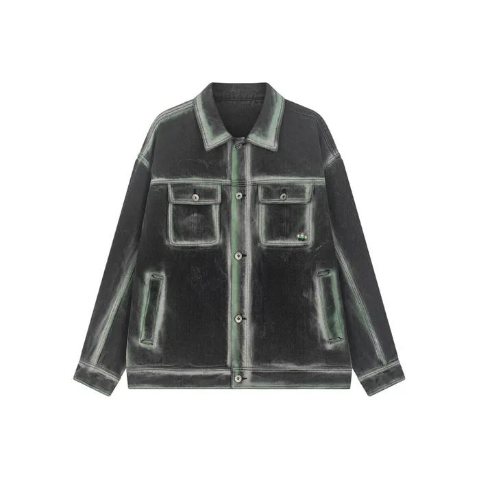 bosieagender x Little Flower Черная унисекс куртка