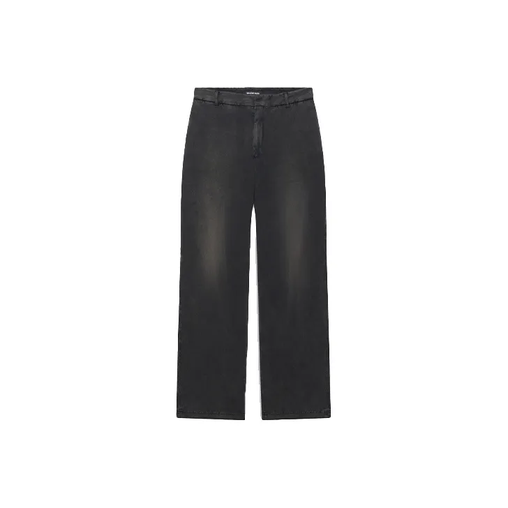 Balenciaga Worn Out Cotton Knit Trousers