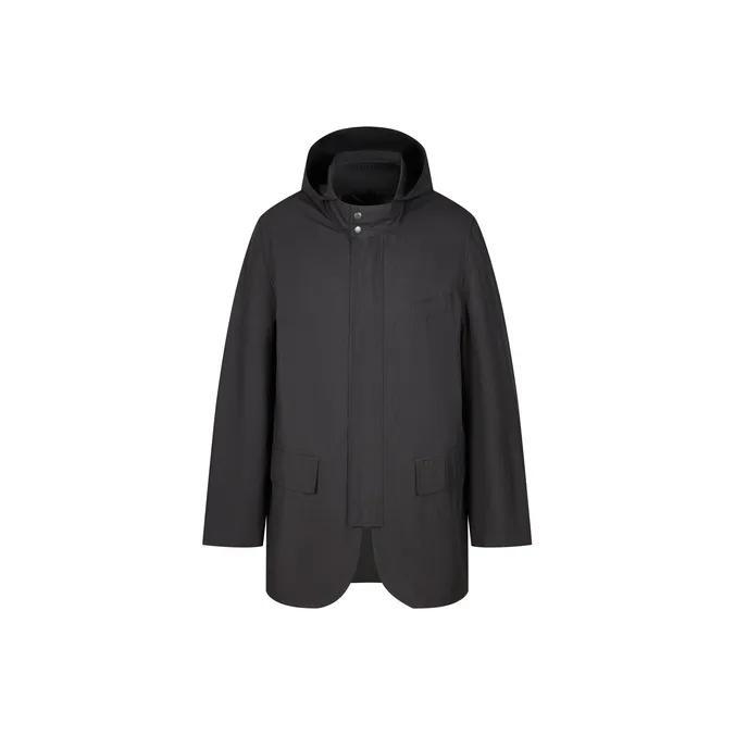 CROQUIS Neil Barrett совместный бренд Co Бренд 001 Глубокий черный Мужской тренч