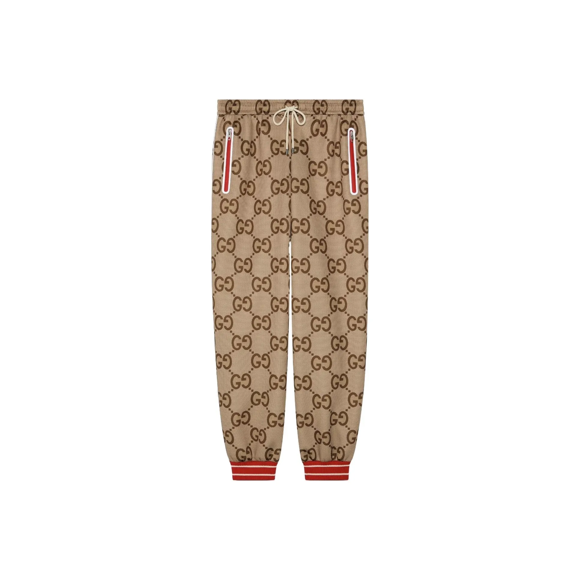 GUCCI Knitted Sweatpants Men's Brown