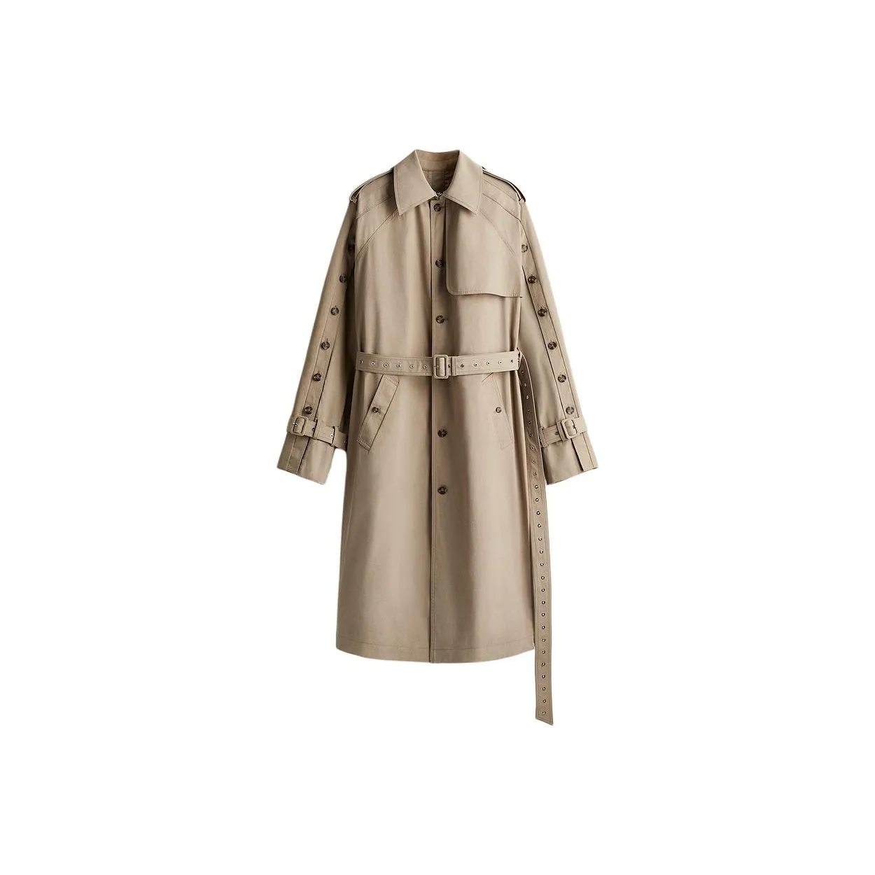 Rokh X H&M ROKH Collaboration Trench Coats Men's Greige