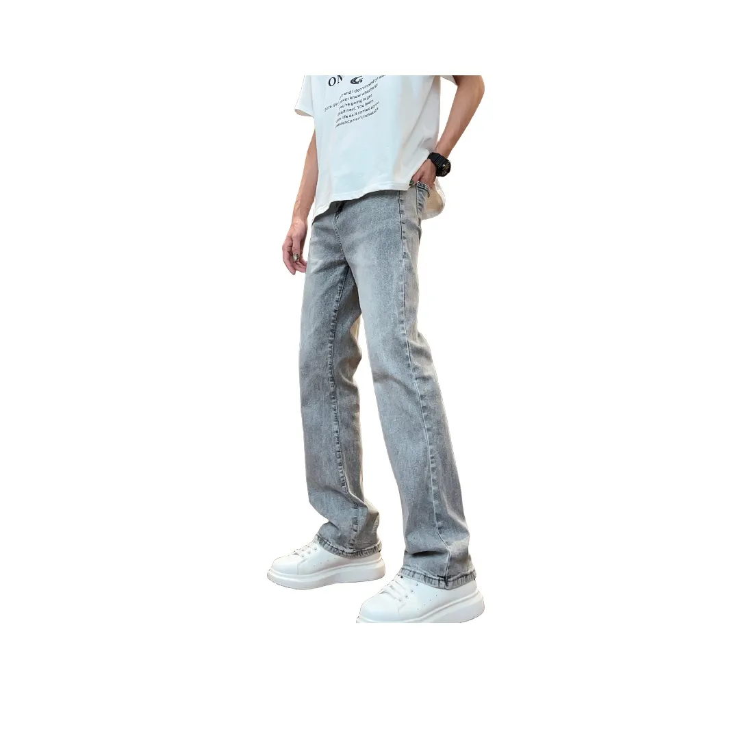 Mulinsen Джинсы Унисекс Дымчатый Серый