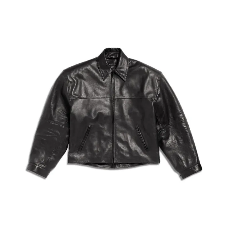 Balenciaga Cocoon Kick Leather Jacket