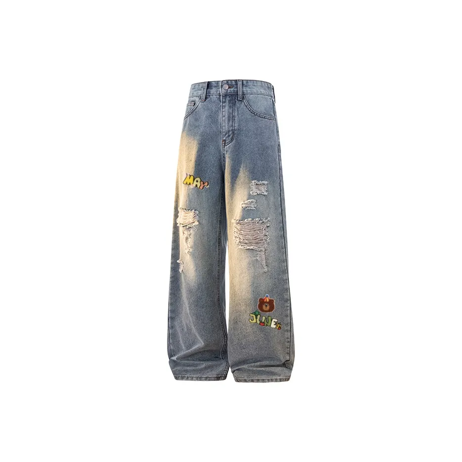 JINBEILE Jeans Unisex