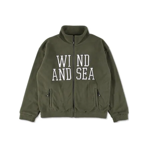 Wind And Sea Хаки Мужские Куртки